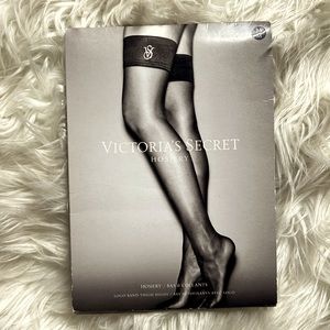 Victoria's Secret Indigo Blue Thigh Highs with Logo